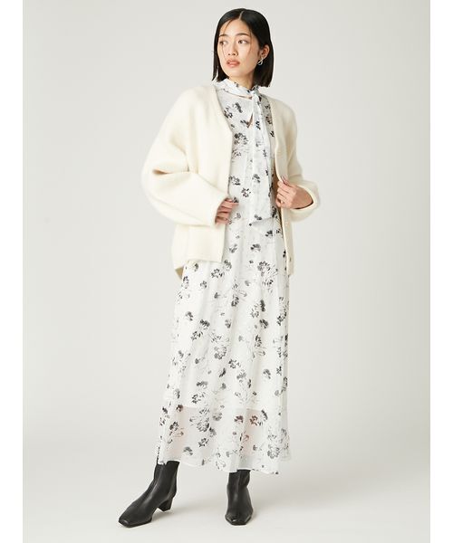 セール】ダブルフェイスラクーンカーディガン（カーディガン/ボレロ