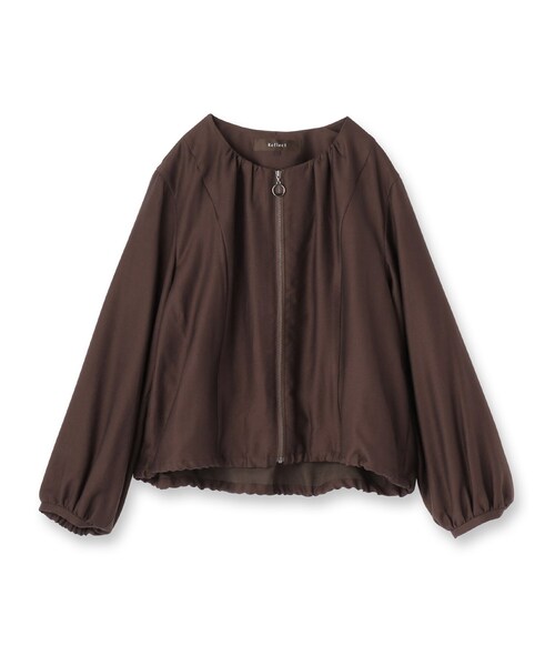 Reflect（リフレクト）の「【ライトアウター／ゆったり羽織れる／気軽な羽織りに◎】ライトブルゾン（ブルゾン・レディース・ブラック/ブラウン系その他/ライトベージュ・15 /17/05/07/09/11/13）」の12枚目の写真