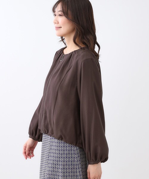 Reflect（リフレクト）の「【ライトアウター／ゆったり羽織れる／気軽な羽織りに◎】ライトブルゾン（ブルゾン・レディース・ブラック/ブラウン系その他/ライトベージュ・15 /17/05/07/09/11/13）」の14枚目の写真