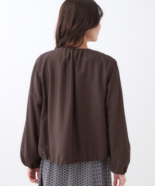 Reflect（リフレクト）の「【ライトアウター／ゆったり羽織れる／気軽な羽織りに◎】ライトブルゾン（ブルゾン・レディース・ブラック/ブラウン系その他/ライトベージュ・15 /17/05/07/09/11/13）」の15枚目の写真