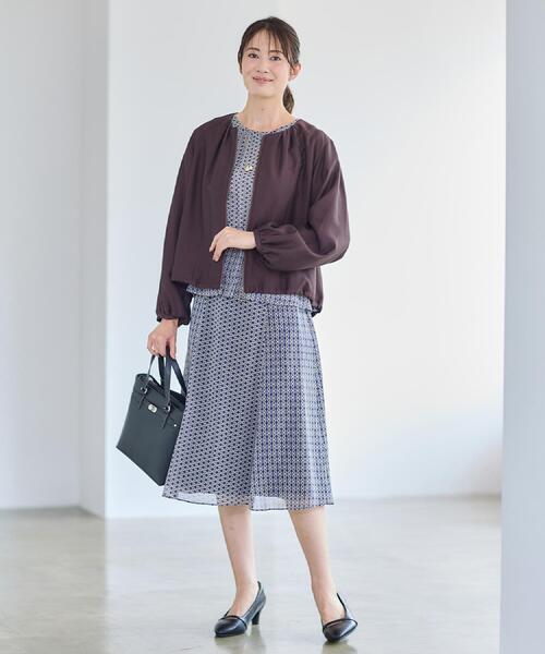 Reflect（リフレクト）の「【ライトアウター／ゆったり羽織れる／気軽な羽織りに◎】ライトブルゾン（ブルゾン・レディース・ブラック/ブラウン系その他/ライトベージュ・15 /17/05/07/09/11/13）」の22枚目の写真