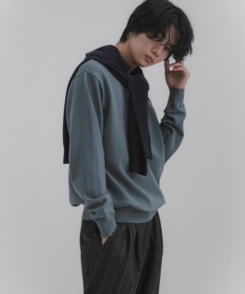 一部WEB限定カラー』『洗濯可/毛玉防止』ストレッチモックネックニット