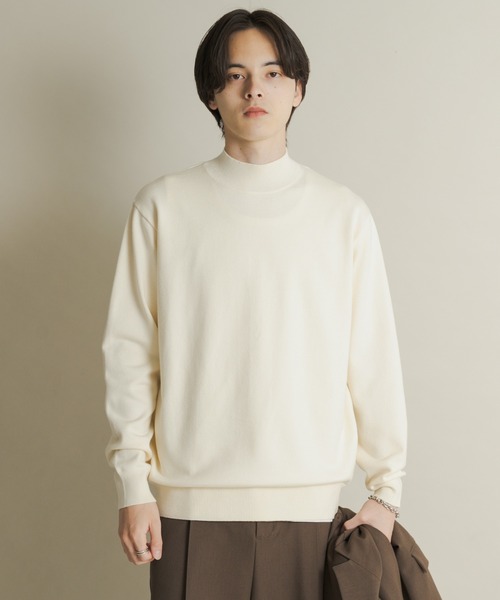 フォロー割専用 1994AW STONE  モックネックウールニット 1994AW】STONE ISLAND モックネックウールニット セーター L