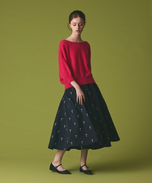 GRACE CLASS(グレースクラス)の「カシミヤファートップ(ニット/セーター・レディース・グレー/ピンク・36)」の4枚目の写真