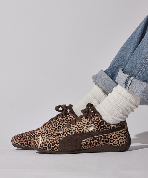 PUMA/プーマ SPEEDCAT WILD WNS レオパード柄 トレッドパターン