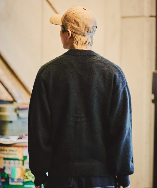 REMI RELIEF（レミレリーフ）の「REMI RELIEF　起毛ニットカーデ(無地) RN27353069（カーディガン/ボレロ・メンズ・グリーン/ブラック・MEDIUM/LARGE）」の20枚目の写真