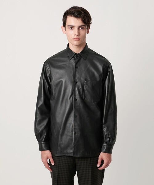 harrier-aoi.161837　ARMAレザーシャツ シープレザー オーバーシャツ（その他アウター）｜UNITED ARROWS