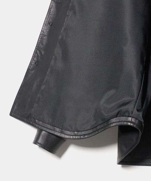 UNITED ARROWS（ユナイテッドアローズ）の「シープレザー オーバーシャツ（その他アウター・メンズ・ブラック・M/S/L/XL）」の8枚目の写真