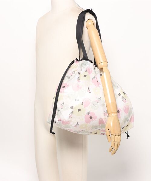MOOMIN(ムーミン)の「MOOMIN ムーミン レインバッグカバー 2WAY 花とリトルミイ(エコバッグ/サブバッグ・レディース・ピンク/ブルー・FREE)」の12枚目の写真