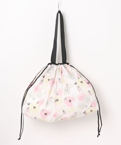 MOOMIN(ムーミン)の「MOOMIN ムーミン レインバッグカバー 2WAY 花とリトルミイ(エコバッグ/サブバッグ・レディース・ピンク/ブルー・FREE)」の1枚目の写真