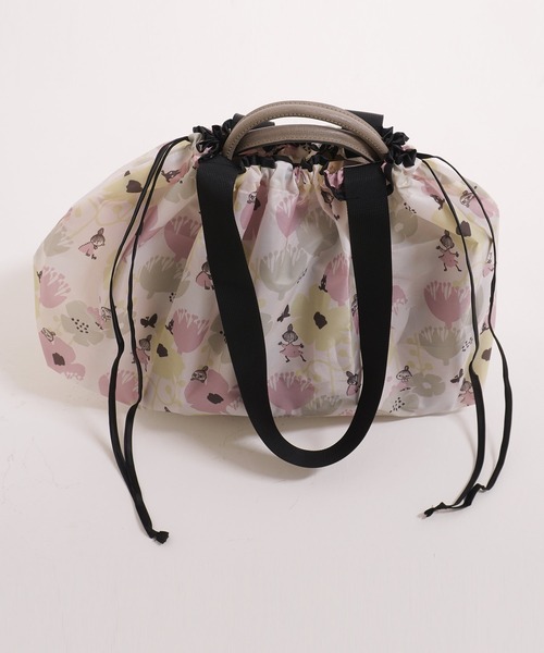 MOOMIN(ムーミン)の「MOOMIN ムーミン レインバッグカバー 2WAY 花とリトルミイ(エコバッグ/サブバッグ・レディース・ピンク/ブルー・FREE)」の8枚目の写真