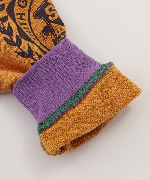 F.O.KIDS（エフオーキッズ）の「F.O.KIDS/エフオーキッズ リメイク風カレッジプルオーバー（スウェット・キッズ・ブラック/レインボー・120/130/140）」の5枚目の写真