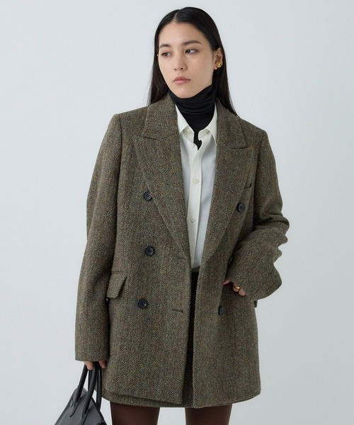 Chaos（カオス）の「Chaos(カオス)/ハリスダブルジャケット◆セットアップ可◆（テーラードジャケット・レディース・チャコールグレー/ブラウン系その他・FREE）」の2枚目の写真