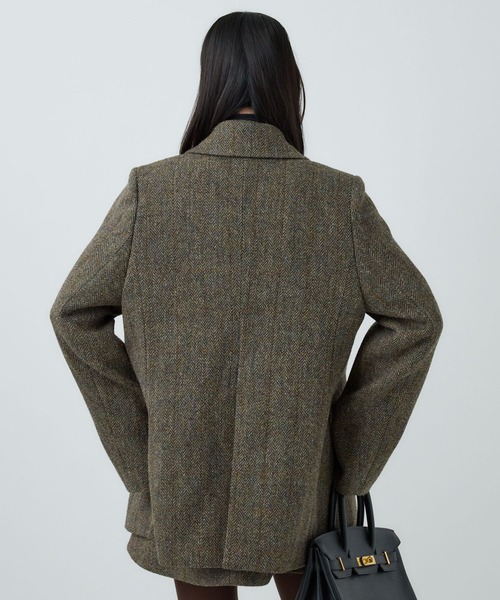 Chaos（カオス）の「Chaos(カオス)/ハリスダブルジャケット◆セットアップ可◆（テーラードジャケット・レディース・チャコールグレー/ブラウン系その他・FREE）」の6枚目の写真