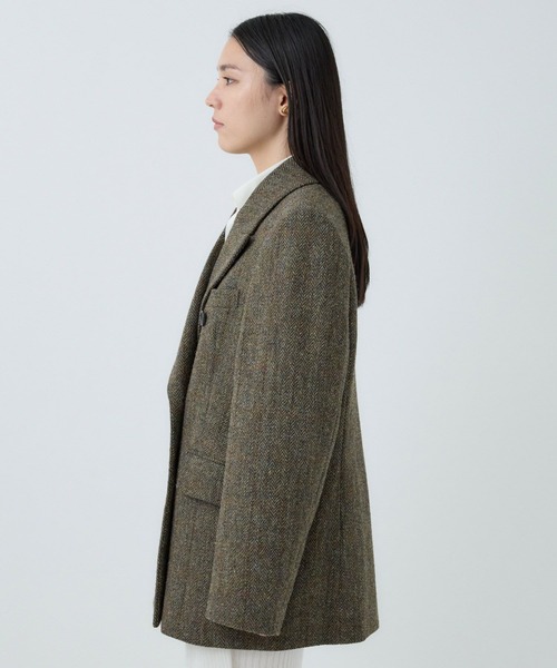 Chaos（カオス）の「Chaos(カオス)/ハリスダブルジャケット◆セットアップ可◆（テーラードジャケット・レディース・チャコールグレー/ブラウン系その他・FREE）」の8枚目の写真