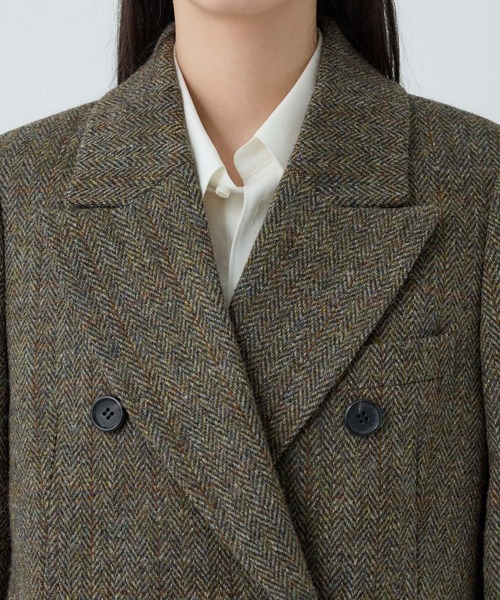 Chaos（カオス）の「Chaos(カオス)/ハリスダブルジャケット◆セットアップ可◆（テーラードジャケット・レディース・チャコールグレー/ブラウン系その他・FREE）」の12枚目の写真