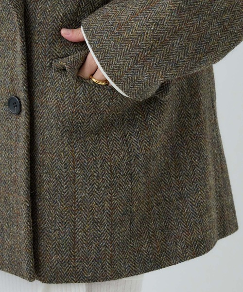 Chaos（カオス）の「Chaos(カオス)/ハリスダブルジャケット◆セットアップ可◆（テーラードジャケット・レディース・チャコールグレー/ブラウン系その他・FREE）」の15枚目の写真