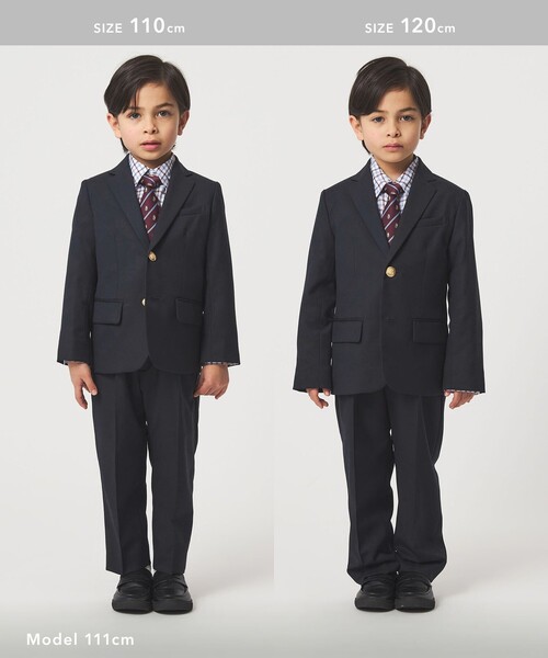 green label relaxing（グリーンレーベルリラクシング）の「TRW ソリッド パンツ / キッズ 110cm-130cm（スーツパンツ・キッズ・ネイビー・130cm/120cm/110cm）」の11枚目の写真