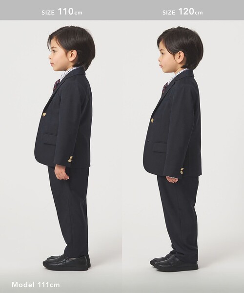 green label relaxing（グリーンレーベルリラクシング）の「TRW ソリッド パンツ / キッズ 110cm-130cm（スーツパンツ・キッズ・ネイビー・130cm/120cm/110cm）」の10枚目の写真