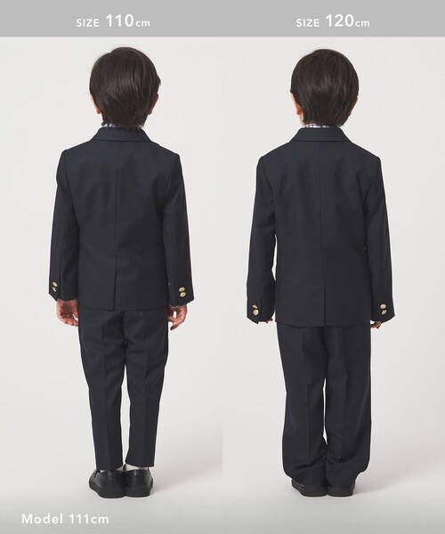 green label relaxing（グリーンレーベルリラクシング）の「TRW ソリッド パンツ / キッズ 110cm-130cm（スーツパンツ・キッズ・ネイビー・130cm/120cm/110cm）」の9枚目の写真