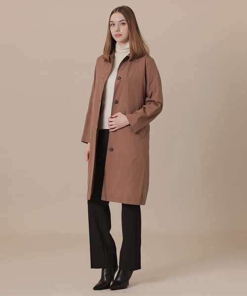 MACKINTOSH LONDON（マッキントッシュ ロンドン）の「【BANTON/バントン】パウダータフタステンカラーコート（ステンカラーコート・レディース・ブラウン/ネイビー・38/40）」の5枚目の写真