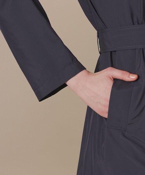 MACKINTOSH LONDON（マッキントッシュ ロンドン）の「【BANTON/バントン】パウダータフタステンカラーコート（ステンカラーコート・レディース・ブラウン/ネイビー・38/40）」の9枚目の写真