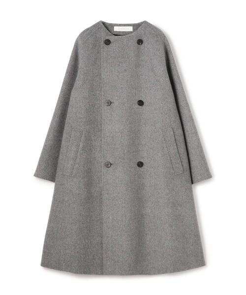 ギャルリーヴィー ドライコットンツイル ノーカラーコート ダブル セール】 ドライコットンツイル ノーカラーコート （その他アウター