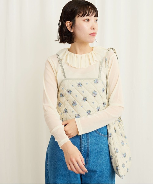 fig Ｌondon（フィグロンドン）の「_frilltulle pullover（Tシャツ/カットソー・レディース・アイボリー・FREE）」の2枚目の写真