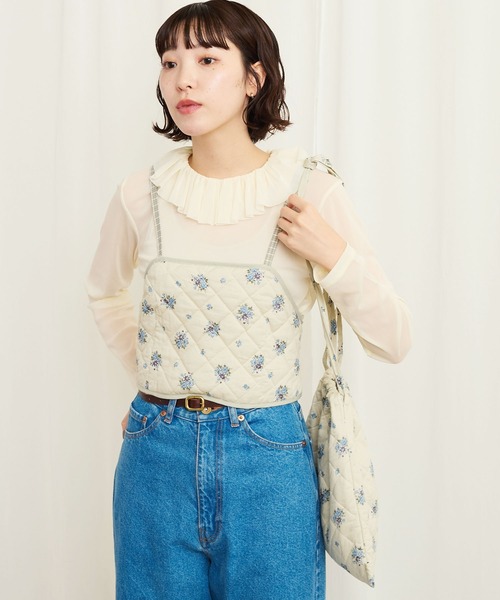 fig Ｌondon（フィグロンドン）の「_frilltulle pullover（Tシャツ/カットソー・レディース・アイボリー・FREE）」の4枚目の写真