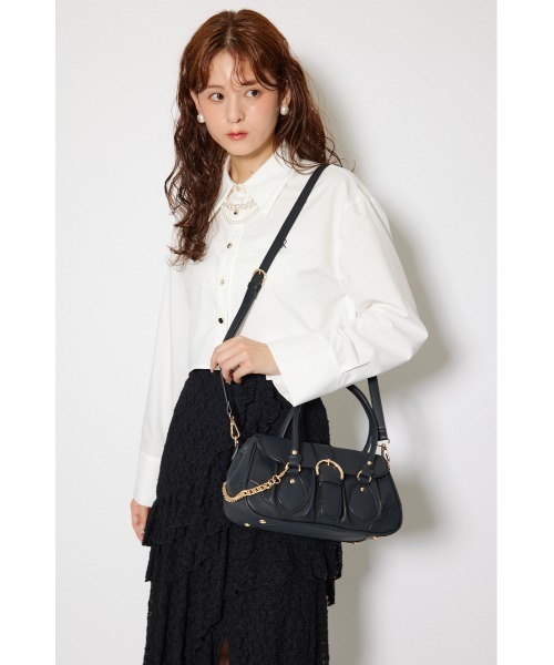 セール】Bigバックルフラップバッグ（ショルダーバッグ）｜rienda