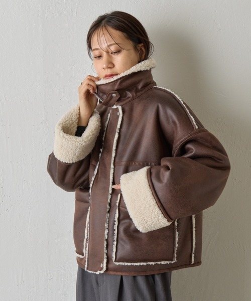 フェイクスエードムートンブルゾン（ブルゾン）｜COLONY 2139