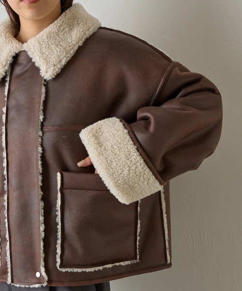 セール】フェイクスエードムートンブルゾン（ブルゾン）｜COLONY 2139