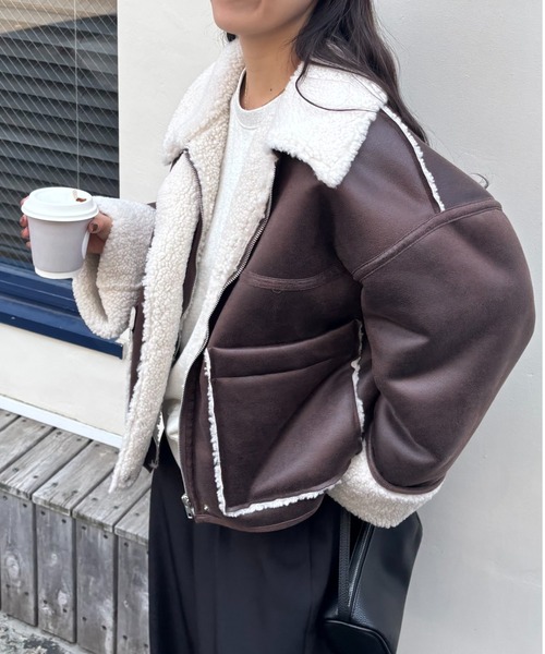 フェイクスエードムートンブルゾン（ブルゾン）｜COLONY 2139