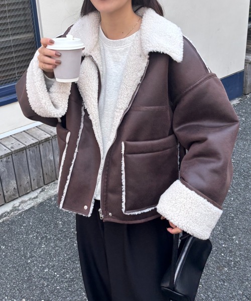 フェイクスエードムートンブルゾン（ブルゾン）｜COLONY 2139