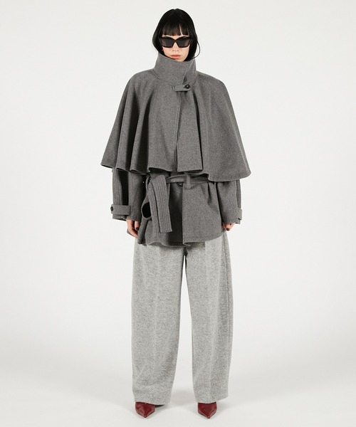 ウールケープショートコート / Wool Cape Short Coat（その他アウター