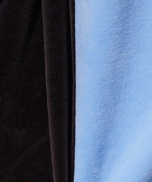 DOUBLE STANDARD CLOTHING（ダブルスタンダードクロージング）の「パシフィックヘビーベロア パンツ（その他パンツ・レディース・サックスブルー/ベージュ×ブラック・38/36）」の13枚目の写真