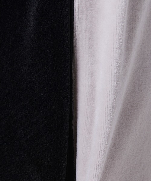 DOUBLE STANDARD CLOTHING（ダブルスタンダードクロージング）の「パシフィックヘビーベロア パンツ（その他パンツ・レディース・サックスブルー/ベージュ×ブラック・38/36）」の14枚目の写真