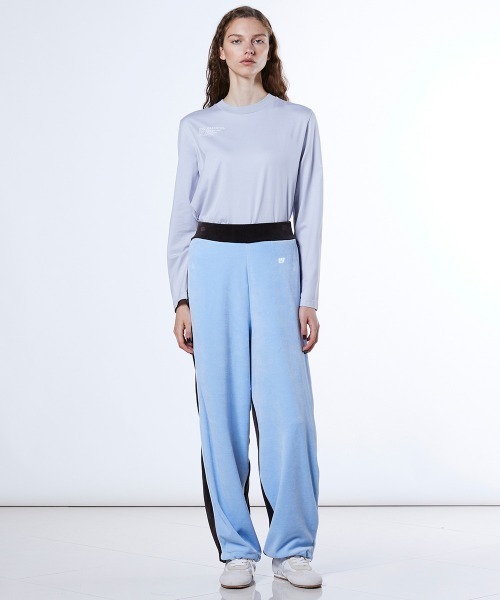 DOUBLE STANDARD CLOTHING（ダブルスタンダードクロージング）の「パシフィックヘビーベロア パンツ（その他パンツ・レディース・サックスブルー/ベージュ×ブラック・38/36）」の16枚目の写真