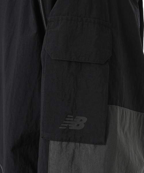 NEW BALANCE（ニューバランス）の「フーデットタスランジャケット（ナイロンジャケット・メンズ・オフホワイト/ブラック/パープル・MEDIUM/LARGE/X-LARGE/SMALL）」の18枚目の写真