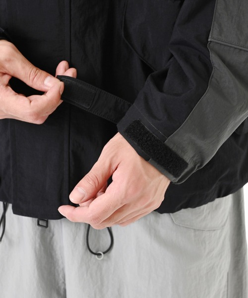 NEW BALANCE（ニューバランス）の「フーデットタスランジャケット（ナイロンジャケット・メンズ・オフホワイト/ブラック/パープル・MEDIUM/LARGE/X-LARGE/SMALL）」の20枚目の写真