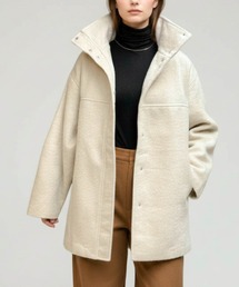 Per sist ence（パーシエンス）の「シャギースタンドカラーミドルコート（ステンカラーコート）」