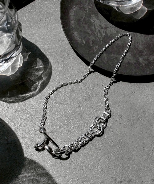 Soierie(ソワリー)の「ストリーム ネックレス / Stream necklace(ネックレス・レディース・シルバー/シルバー×ゴールド・FREE)」の4枚目の写真