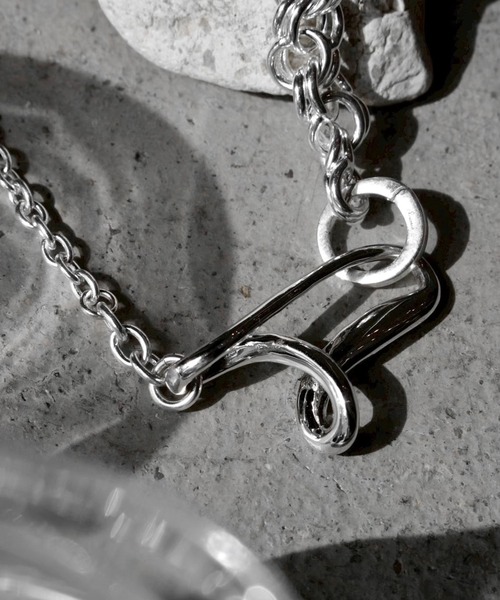 Soierie(ソワリー)の「ストリーム ネックレス / Stream necklace(ネックレス・レディース・シルバー/シルバー×ゴールド・FREE)」の7枚目の写真