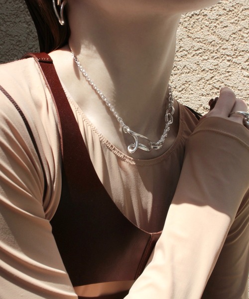 Soierie(ソワリー)の「ストリーム ネックレス / Stream necklace(ネックレス・レディース・シルバー/シルバー×ゴールド・FREE)」の11枚目の写真
