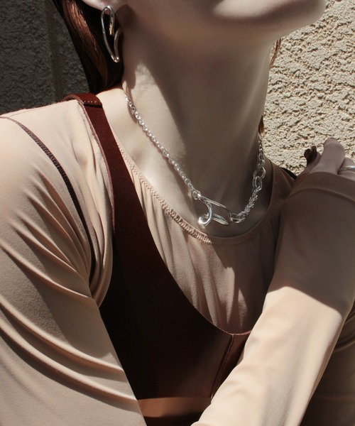 Soierie(ソワリー)の「ストリーム ネックレス / Stream necklace(ネックレス・レディース・シルバー/シルバー×ゴールド・FREE)」の10枚目の写真