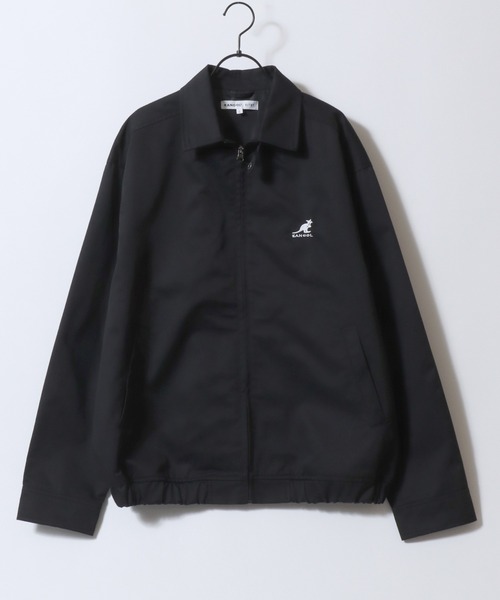 KANGOL(カンゴール)の「KANGOL/カンゴール 別注 オーバーサイズ ワンポイント刺繍 スイングトップ ハリントンジャケット ブルゾン(ブルゾン・メンズ・ブラック/ネイビー/ベージュ・M/L/XL)」の4枚目の写真