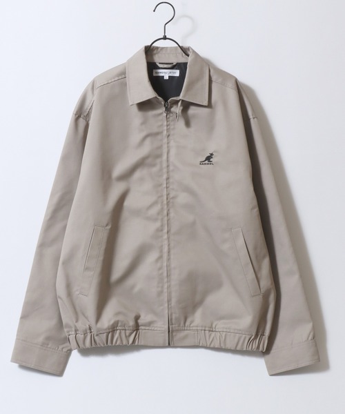 KANGOL(カンゴール)の「KANGOL/カンゴール 別注 オーバーサイズ ワンポイント刺繍 スイングトップ ハリントンジャケット ブルゾン(ブルゾン・メンズ・ブラック/ネイビー/ベージュ・M/L/XL)」の5枚目の写真