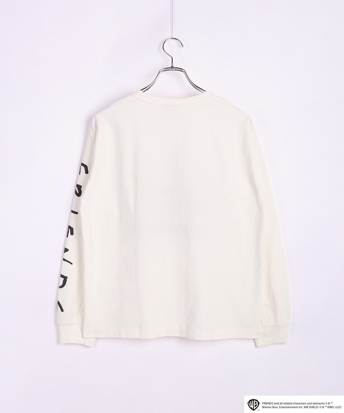 WESTSEA(ウエストシー)の「FRIENDS フォトプリント ロゴ ロンT(Tシャツ/カットソー・メンズ・ホワイト/ブラック・M/L/XL)」の4枚目の写真
