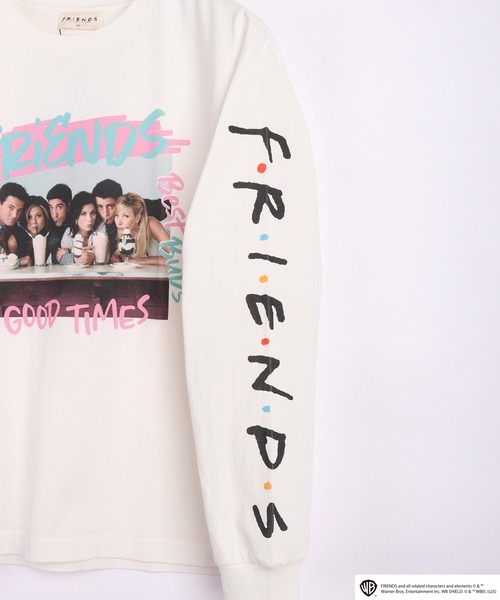 WESTSEA(ウエストシー)の「FRIENDS フォトプリント ロゴ ロンT(Tシャツ/カットソー・メンズ・ホワイト/ブラック・M/L/XL)」の5枚目の写真