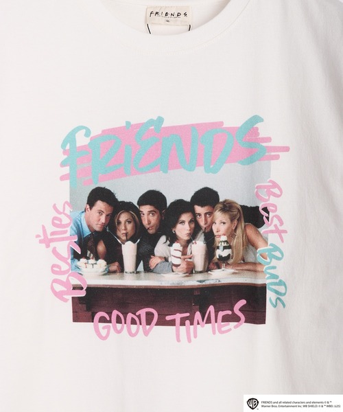 WESTSEA(ウエストシー)の「FRIENDS フォトプリント ロゴ ロンT(Tシャツ/カットソー・メンズ・ホワイト/ブラック・M/L/XL)」の6枚目の写真